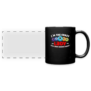 Bingo Card Game Grandma Bingo Player Bingo Cards - Panorama-Tasse farbig - Schwarz - Vorne