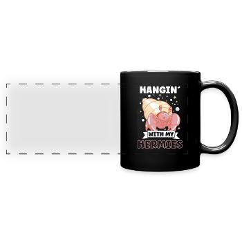 Hermit Crab Crabbing Crab Whisperer Crab Hunting - Panorama-Tasse farbig - Schwarz - Vorne