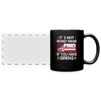 Paramedic First Responder Ambulance Driver - Full Colour Panoramic Mug - black - Front