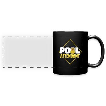 Gummiente Gummienten Entenliebhaber Badezimmer - Panorama-Tasse farbig - Schwarz - Vorne