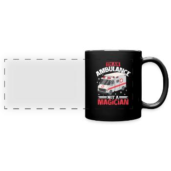 Paramedic First Responder Ambulance Driver - Full Colour Panoramic Mug - black - Front