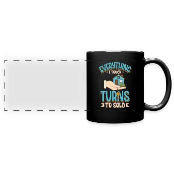 Real Estate Agent Realtor Home Closing Investor - Full Colour Panoramic Mug - black - Front