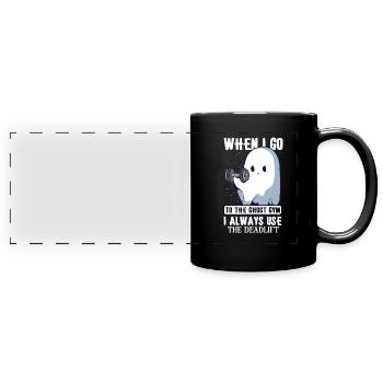 Bodybuilding Powerlifting Weightlifting Fitness - Panorama-Tasse farbig - Schwarz - Vorne