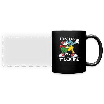 Puzzle Lover Jigzaw Puzzle Jeu de société Puzzler - Mug panoramique uni - noir - Devant