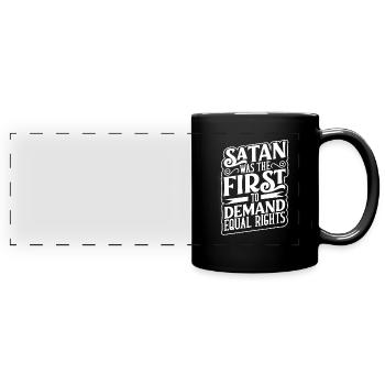 Hexe Okkult Gothic Dunkel Satanisch Unheilige - Panorama-Tasse farbig - Schwarz - Vorne