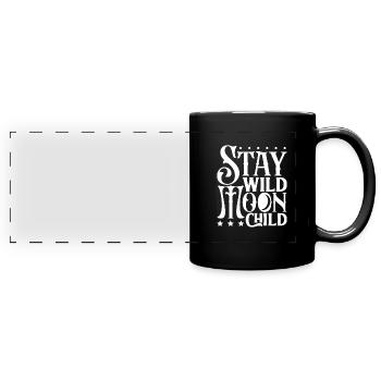 Hexe Okkult Gothic Dunkel Satanisch Unheilige - Panorama-Tasse farbig - Schwarz - Vorne