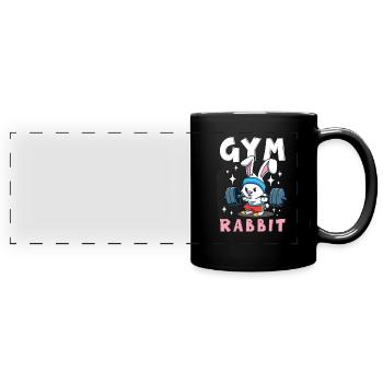 Bodybuilding Powerlifting Weightlifting Fitness - Full Colour Panoramic Mug - black - Front