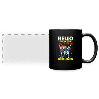 Cheerleading Cheer Quote Football Stadium Dance - Full Colour Panoramic Mug - black - Front