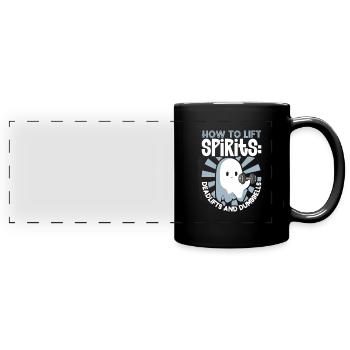 Bodybuilding Powerlifting Weightlifting Fitness - Full Colour Panoramic Mug - black - Front