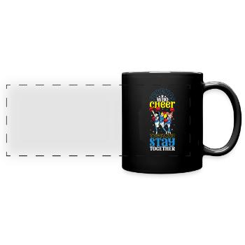 Tenue de pom-pom girl - Mug panoramique uni - noir - Devant