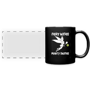 Joueur de pickleball Pickleball Paddle Pickleball - Mug panoramique uni - noir - Devant