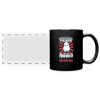 Bodybuilding Powerlifting Weightlifting Fitness - Full Colour Panoramic Mug - black - Front