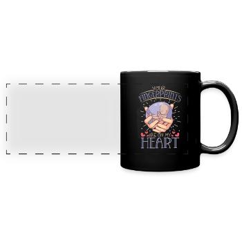 perte du nourrisson, fausse couche, conscience, - Mug panoramique uni - noir - Devant