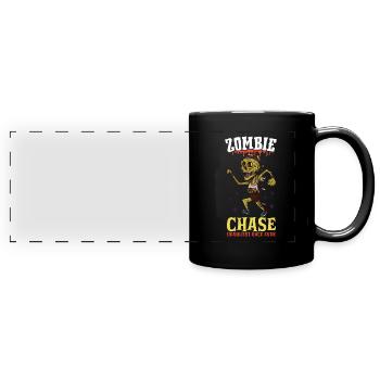 Funny Horror Zombie Marathon Jogging Runner - Full Colour Panoramic Mug - black - Front