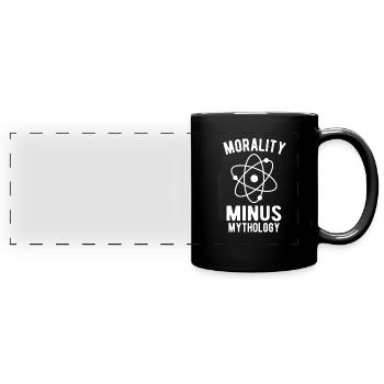 Athée, Athéisme, Anti-religion, Sécurité, - Mug panoramique uni - noir - Devant