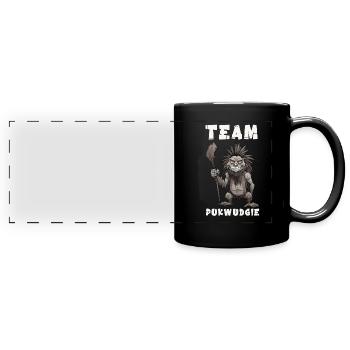 Pukwudgie Kryptide Folklore Mythen Kryptozoologe - Panorama-Tasse farbig - Schwarz - Vorne