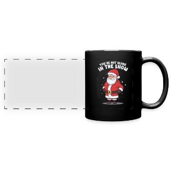 Psychische Gesundheit Weihnachten Anti-weihnachten - Panorama-Tasse farbig - Schwarz - Vorne