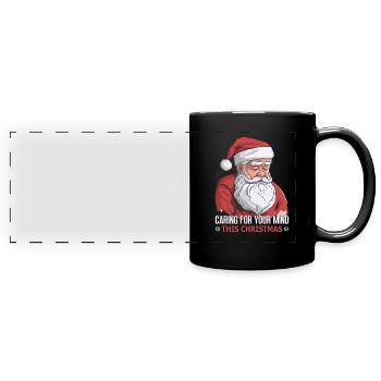 Psychische Gesundheit Weihnachten Anti-weihnachten - Panorama-Tasse farbig - Schwarz - Vorne