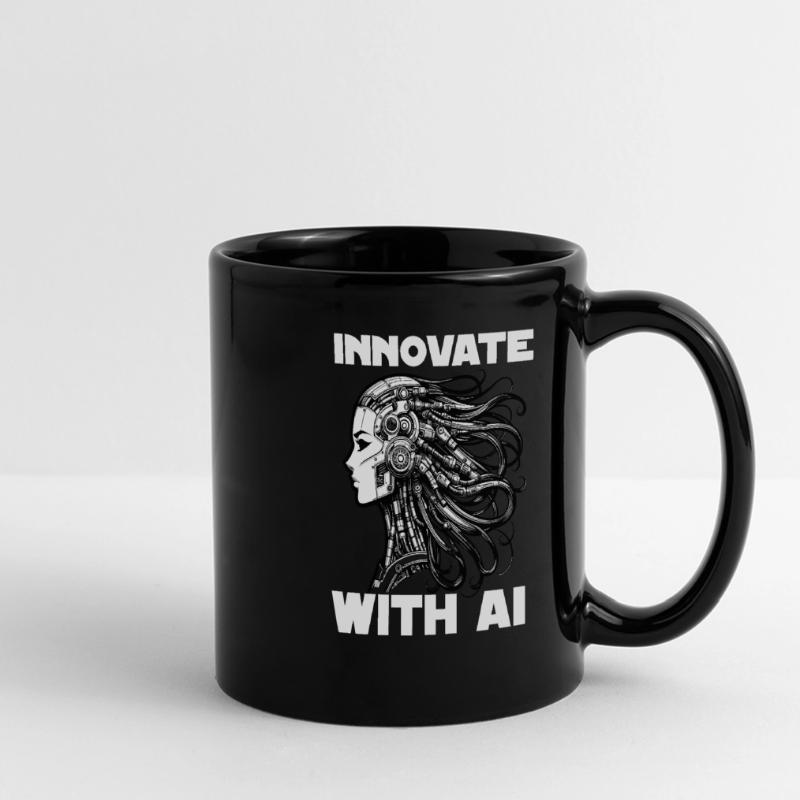 Artificial intelligence, machine learning, data Full Colour Panoramic Mug