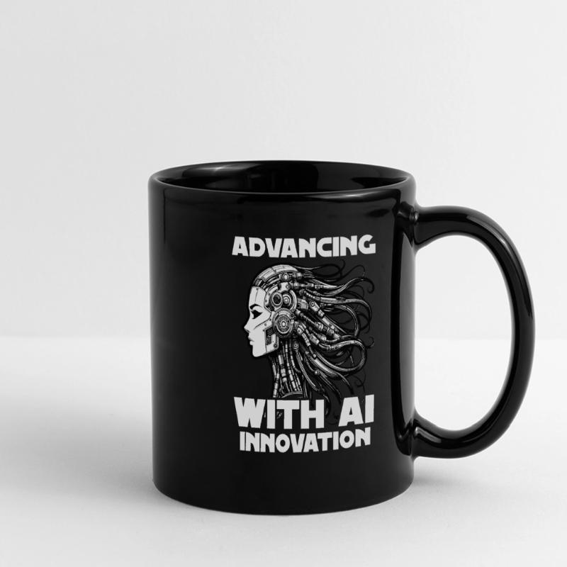 Artificial intelligence, machine learning, data Full Colour Panoramic Mug