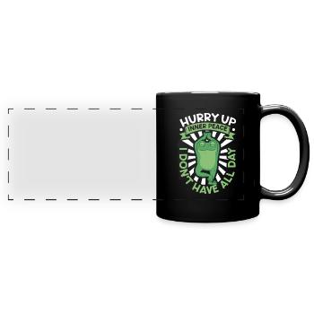 Yoga Mindfulness Practic Meditation Manifestation - Full Colour Panoramic Mug - black - Front
