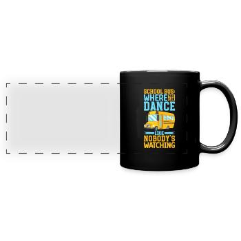 Funny School Bus Driver Appreciation anniversary - Panorama-Tasse farbig - Schwarz - Vorne