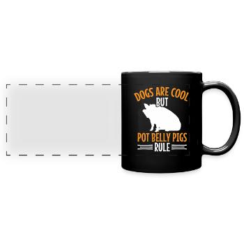 Pot Belly Pig Harnais et laisse Pot Belly Pig - Mug panoramique uni - noir - Devant