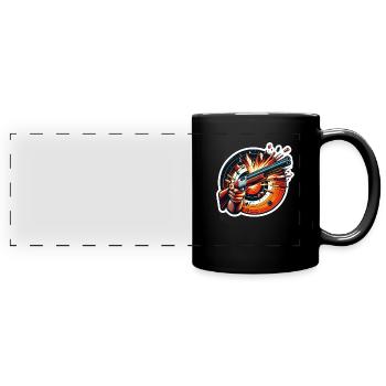 Tontaubenschießen Tontaubenschießen Schießen - Panorama-Tasse farbig - Schwarz - Vorne