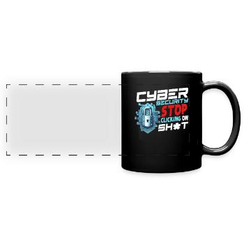 Cybersecurity Specialist - Full Colour Panoramic Mug - black - Front