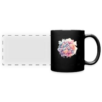 Philately Philatelist Stamp Collecting - Full Colour Panoramic Mug - black - Front