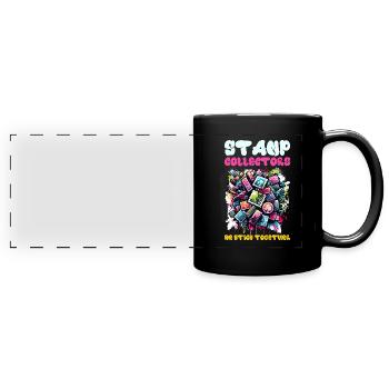 Philately Philatelist Stamp Collecting - Full Colour Panoramic Mug - black - Front