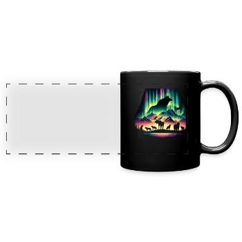 Polarlicht-aurora-verfolger Alaska Wilderness - Panorama-Tasse farbig - Schwarz - Vorne