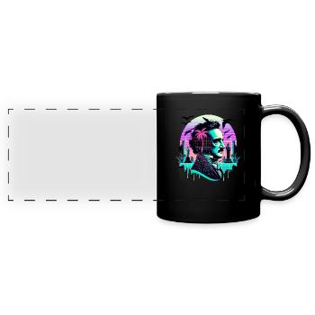 Edgar Allan Poe Fan Classic Literature literary - Full Colour Panoramic Mug - black - Front