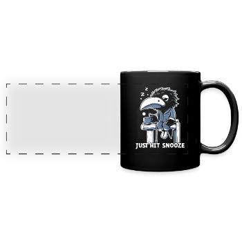 Edgar Allan Poe Fan, Classic Literature, - Full Colour Panoramic Mug - black - Front