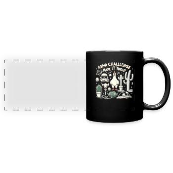 Asmr Chuchotement Asmr Enthousiaste Pleine conscience - Mug panoramique uni - noir - Devant
