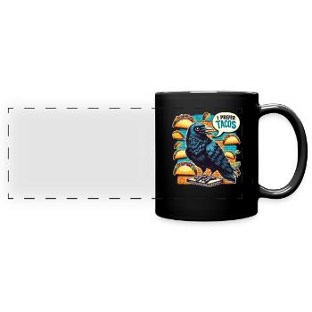 Edgar Allan Poe Fan, Classical Literature, - Full Colour Panoramic Mug - black - Front