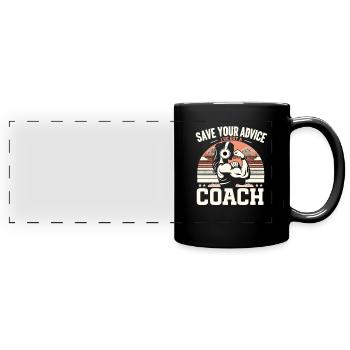 Female Bodybuilding Powerlifting Weightlifting Fit - Full Colour Panoramic Mug - black - Front