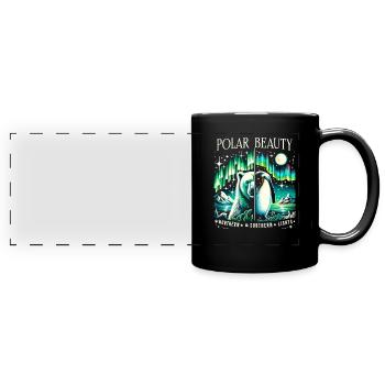 Polarlicht-aurora-verfolger Alaska Wilderness - Panorama-Tasse farbig - Schwarz - Vorne