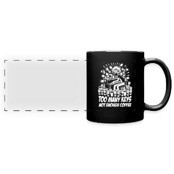 Broadway Musical Musical Theater Sängerin - Panorama-Tasse farbig - Schwarz - Vorne