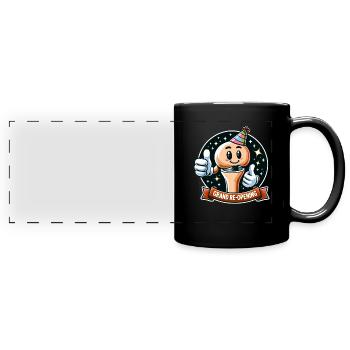 Hip Replacement Surgery Hip Surgery Post-op - Full Colour Panoramic Mug - black - Front