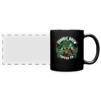 Horror Movie Fan Zombie Horror Classic - Full Colour Panoramic Mug - black - Front