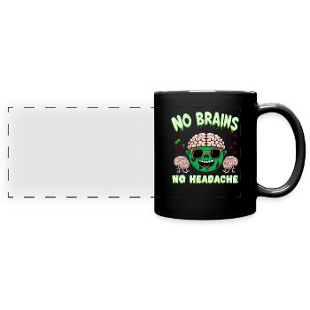 Horrorfilm-fan Zombie-horror Klassischer - Panorama-Tasse farbig - Schwarz - Vorne