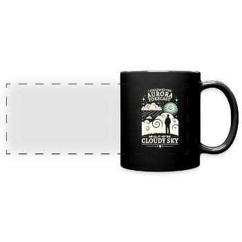 Polarlicht-aurora-verfolger Alaska Wilderness - Panorama-Tasse farbig - Schwarz - Vorne