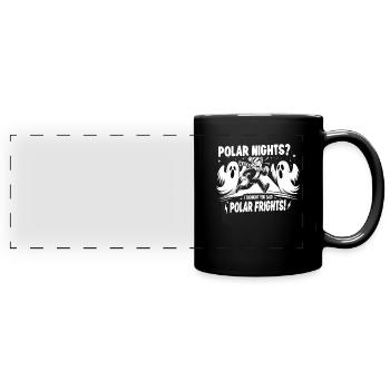 Polarlicht-aurora-verfolger Alaska Wilderness - Panorama-Tasse farbig - Schwarz - Vorne
