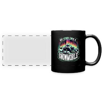 Polarlicht-aurora-verfolger Alaska Wilderness - Panorama-Tasse farbig - Schwarz - Vorne