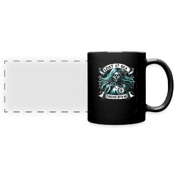 Gruselige Sirenen, Horror-meerjungfrau, Gruseliger - Panorama-Tasse farbig - Schwarz - Vorne