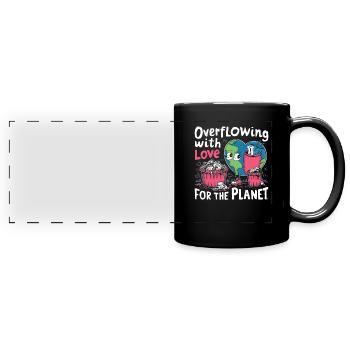 Anti-littering No Environmental Waste Recycle - Full Colour Panoramic Mug - black - Front