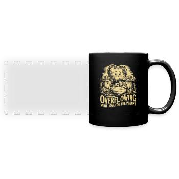 Anti-littering No Environmental Waste Recycle - Full Colour Panoramic Mug - black - Front