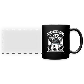 Speaking in Sleep, Somniloquy, Speaking in Sleep - Full Colour Panoramic Mug - black - Front