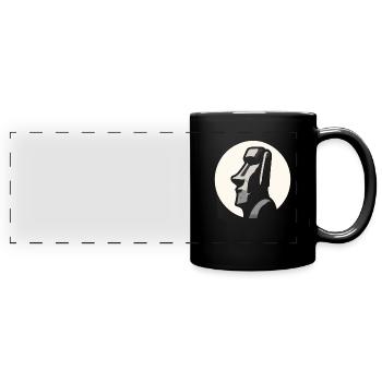Petroglyph Rock Art Ancient Rock Drawing Indian - Full Colour Panoramic Mug - black - Front